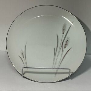 PLATINUM WHEAT DINNER Plate Max Schoenfeld Design 1960s